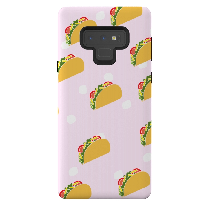 Galaxy Note 9 StrongFit Cute Tacos by Karolina