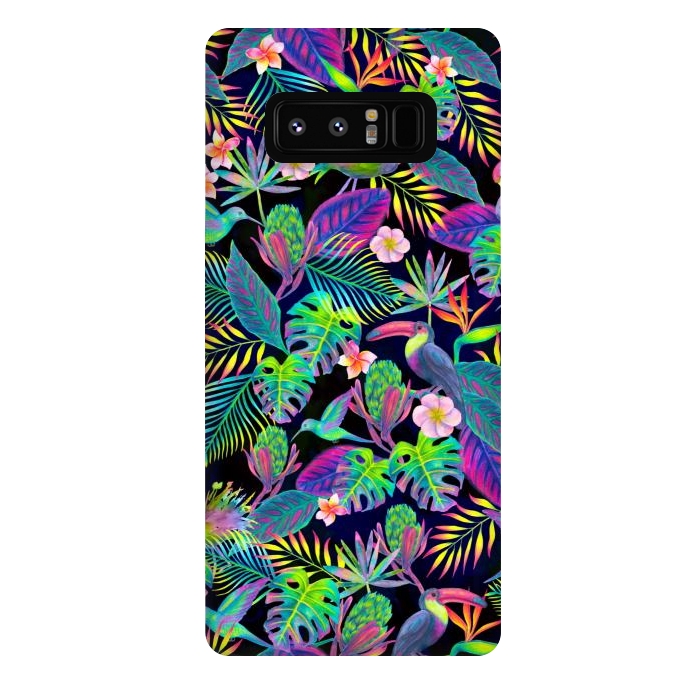 Galaxy Note 8 StrongFit Abundant Neon Paradise by gingerlique