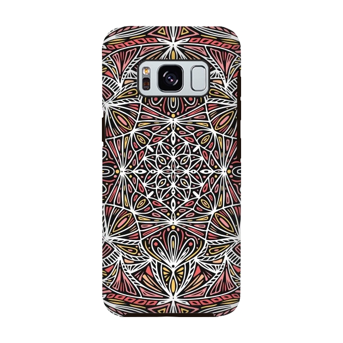 Galaxy S8 StrongFit Colorful Mandala Pattern Design 20 by Jelena Obradovic