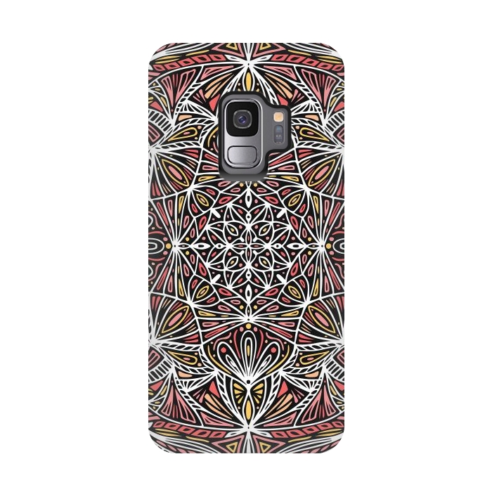 Galaxy S9 StrongFit Colorful Mandala Pattern Design 20 by Jelena Obradovic