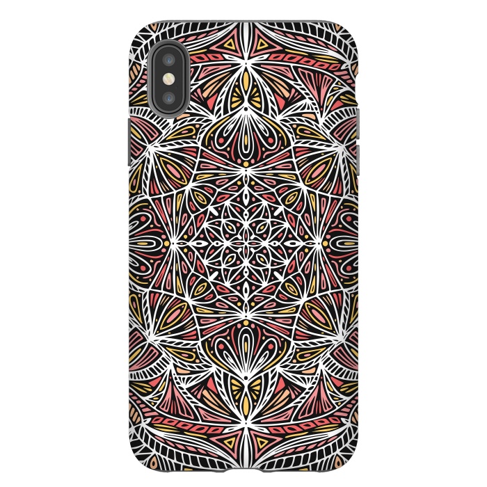 iPhone Xs Max StrongFit Colorful Mandala Pattern Design 20 by Jelena Obradovic