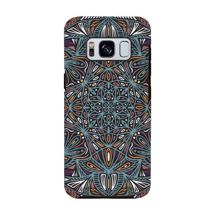 Galaxy S8 StrongFit Colorful Mandala Pattern Design 21 by Jelena Obradovic