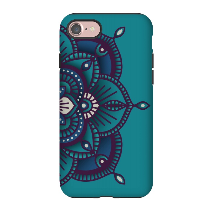 iPhone 7 StrongFit Colorful Mandala Pattern Design 24 by Jelena Obradovic