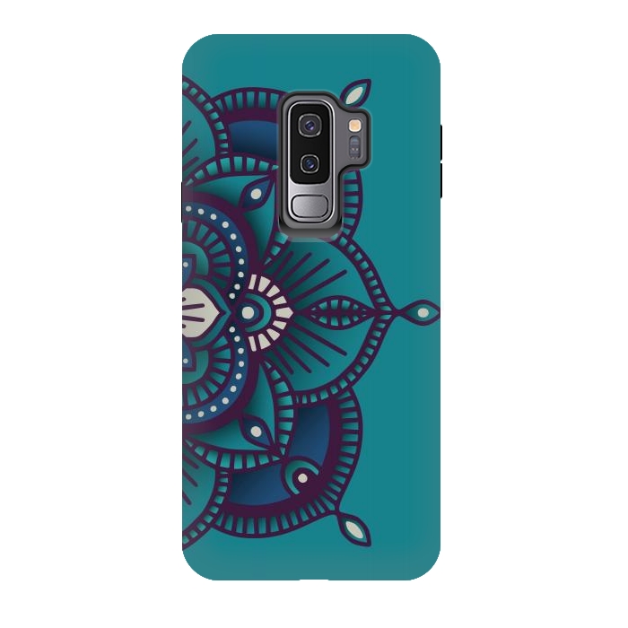 Galaxy S9 plus StrongFit Colorful Mandala Pattern Design 24 by Jelena Obradovic