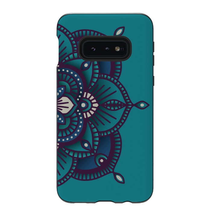 Galaxy S10e StrongFit Colorful Mandala Pattern Design 24 by Jelena Obradovic