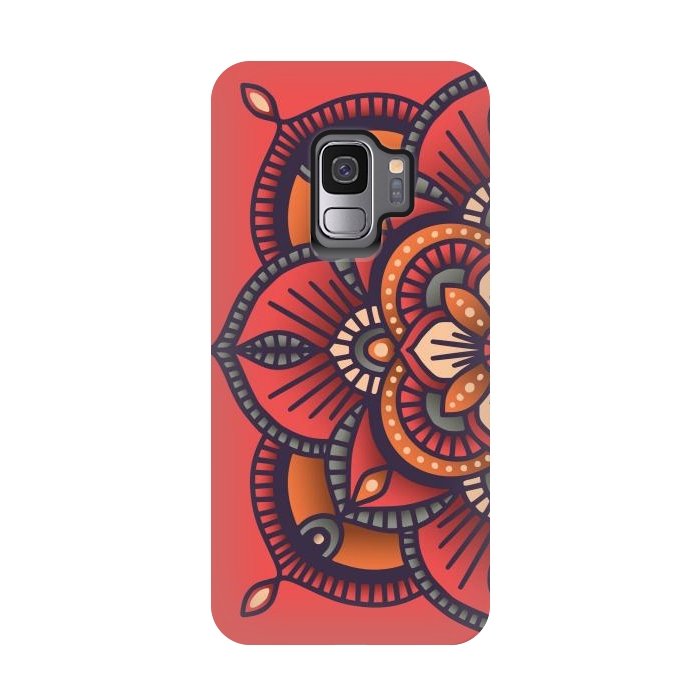 Galaxy S9 StrongFit Colorful Mandala Pattern Design 25 by Jelena Obradovic