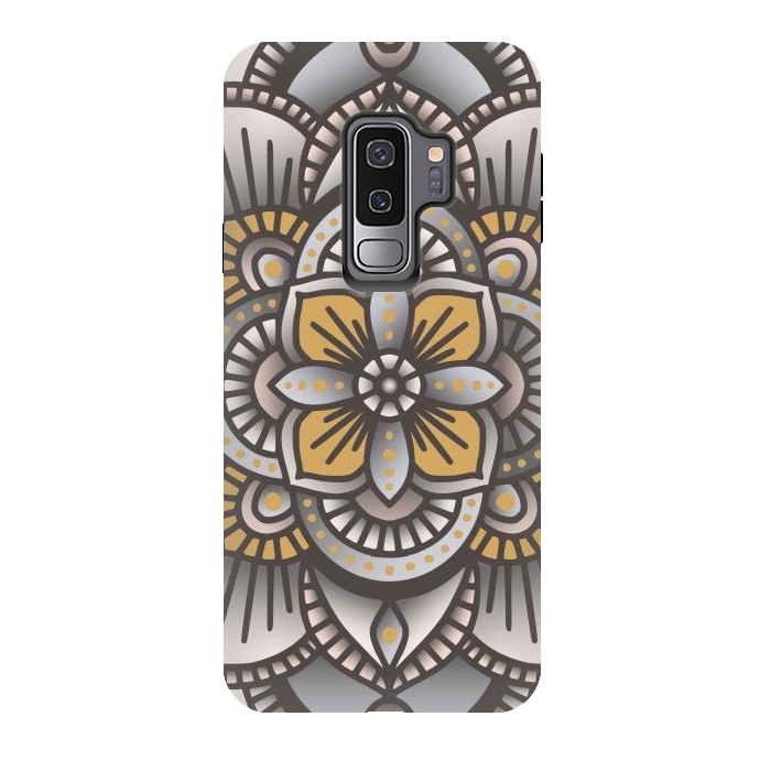 Galaxy S9 plus StrongFit Colorful Mandala Pattern Design 26 by Jelena Obradovic