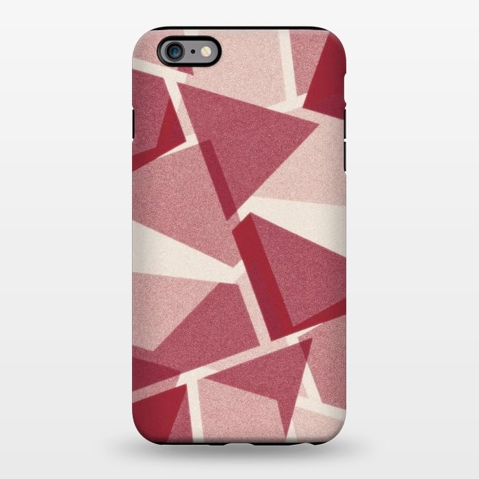 iPhone 6/6s plus StrongFit Dark pink geometric by Jms