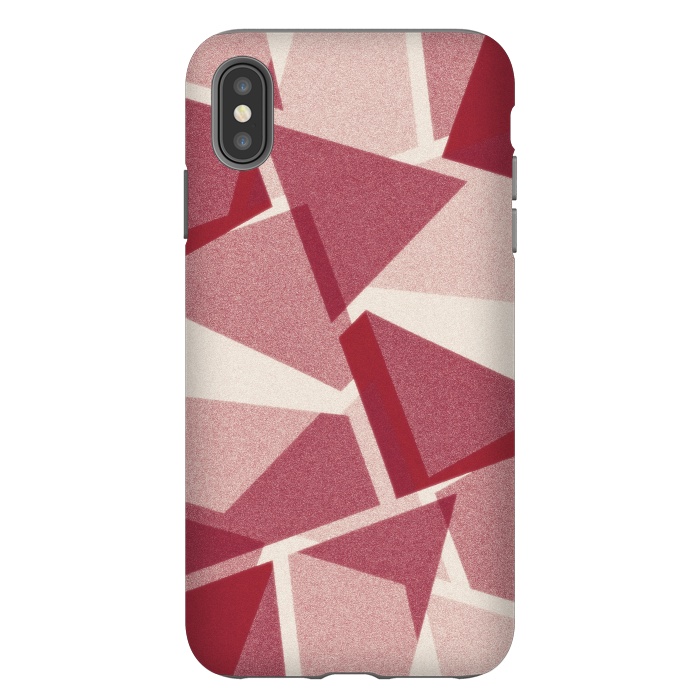iPhone Xs Max StrongFit Dark pink geometric by Jms
