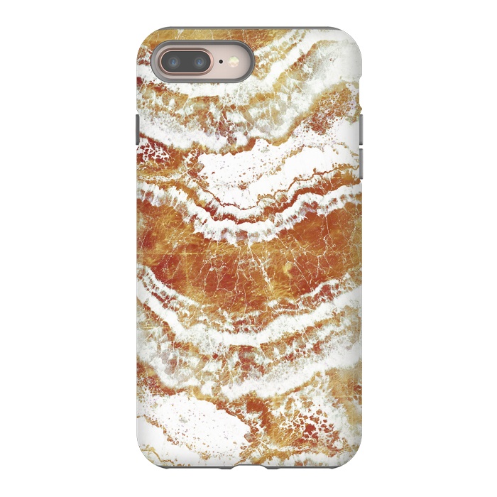 iPhone 7 plus StrongFit Gold agate marble art by Oana 