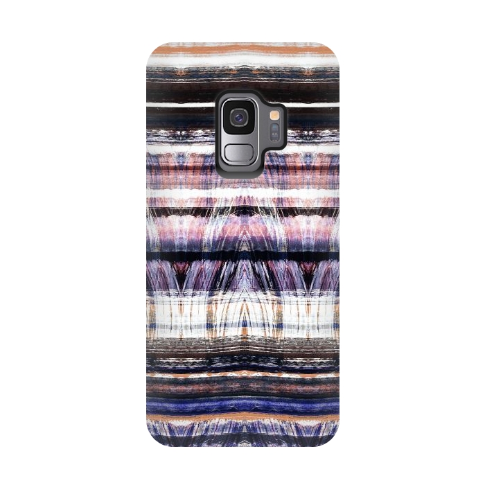 Galaxy S9 StrongFit Ethnic brushstrokes  pattern by Oana 
