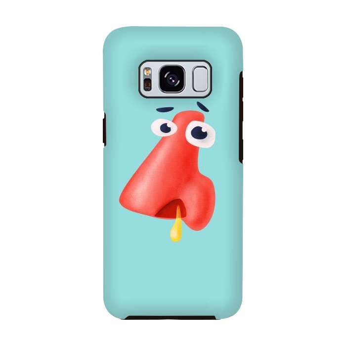Galaxy S8 StrongFit Funny runny nose character health humor by Boriana Giormova