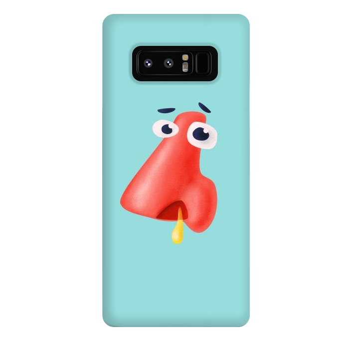 Galaxy Note 8 StrongFit Funny runny nose character health humor by Boriana Giormova
