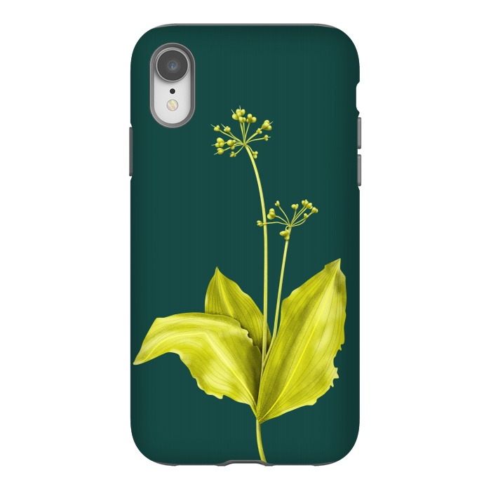 iPhone Xr StrongFit Wild Garlic Green Plant Botanical Art by Boriana Giormova