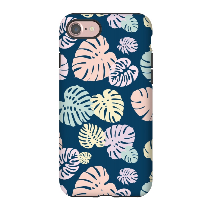 iPhone 7 StrongFit Multicolor Tropical Leaves 2 by Bledi