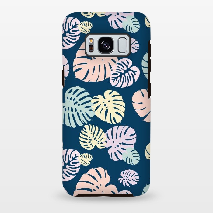 Galaxy S8 plus StrongFit Multicolor Tropical Leaves 2 by Bledi
