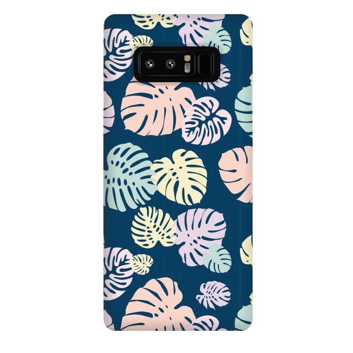 Galaxy Note 8 StrongFit Multicolor Tropical Leaves 2 by Bledi