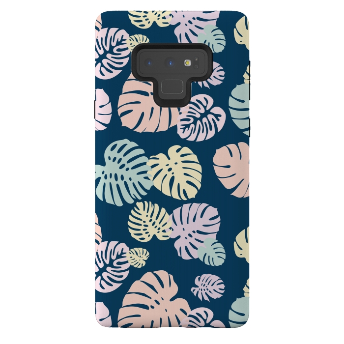 Galaxy Note 9 StrongFit Multicolor Tropical Leaves 2 by Bledi