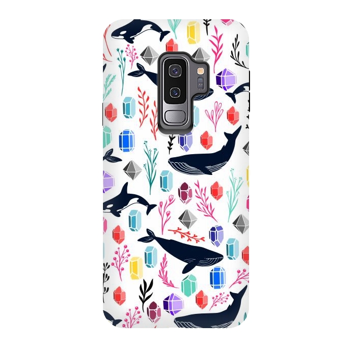 Galaxy S9 plus StrongFit Cute Whale by Karolina