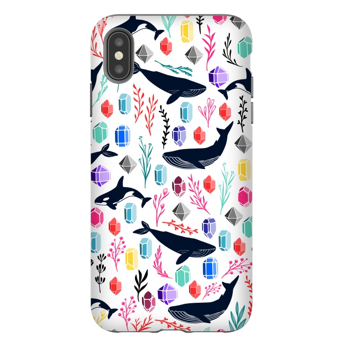 iPhone Xs Max StrongFit Cute Whale by Karolina