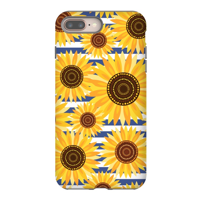 iPhone 7 plus StrongFit Sunflowers by Laura Grant