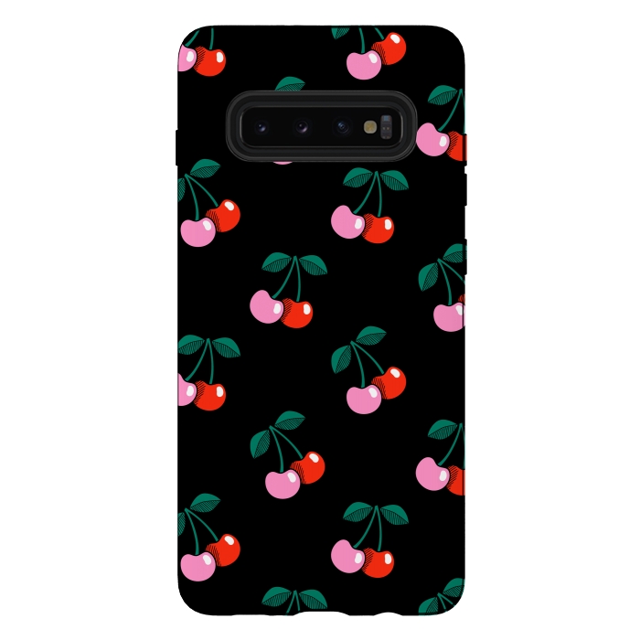 Galaxy S10 plus StrongFit Cherries by Laura Grant