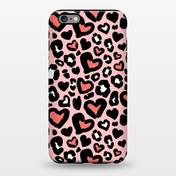 iPhone 6/6s plus StrongFit Love leopard by Laura Grant