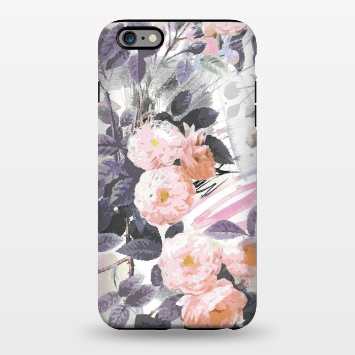 iPhone 6/6s plus StrongFit Pink gray romantic roses by Oana 