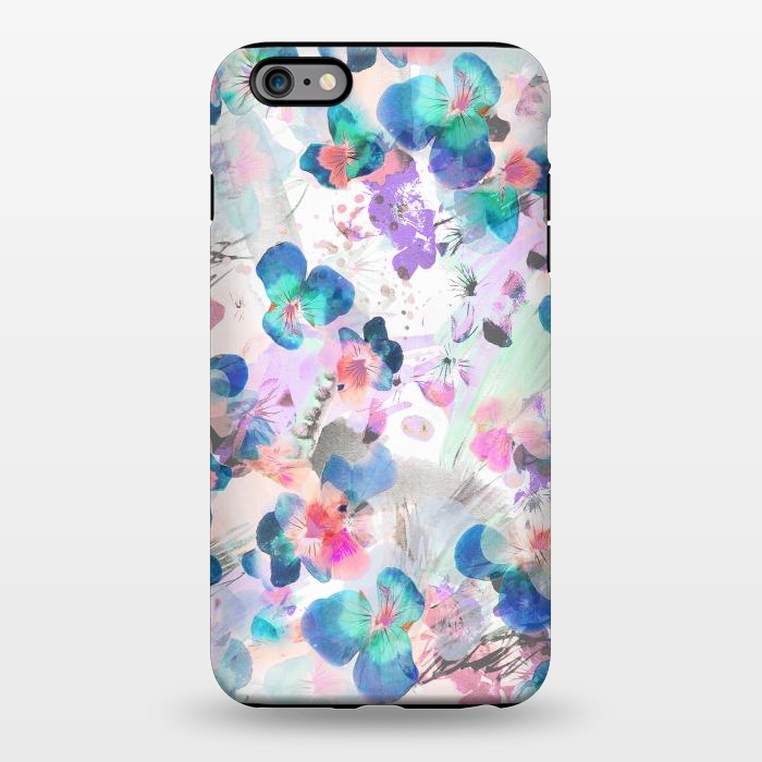 iPhone 6/6s plus StrongFit Watercolor pansy petals illustration by Oana 
