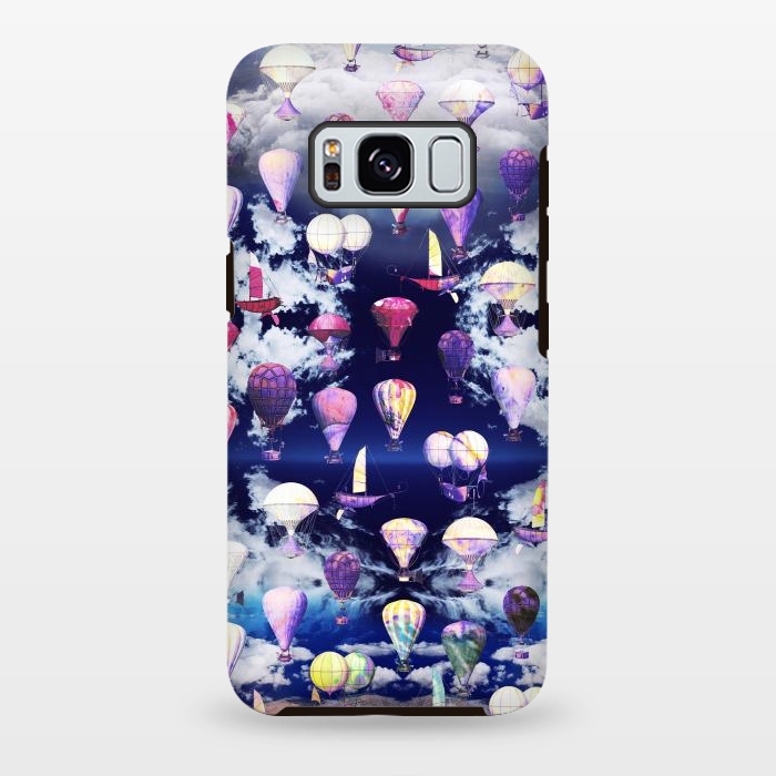 Galaxy S8 plus StrongFit Colorful air balloons and fluffy clouds by Oana 
