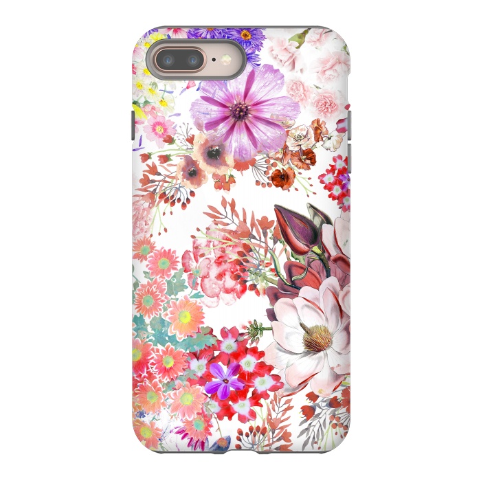 iPhone 7 plus StrongFit Romantic painted colorful flowers by Oana 
