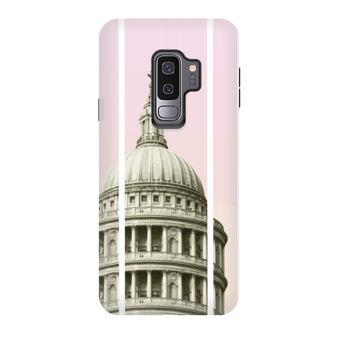 Galaxy S9 plus StrongFit Pink Building by Zala Farah