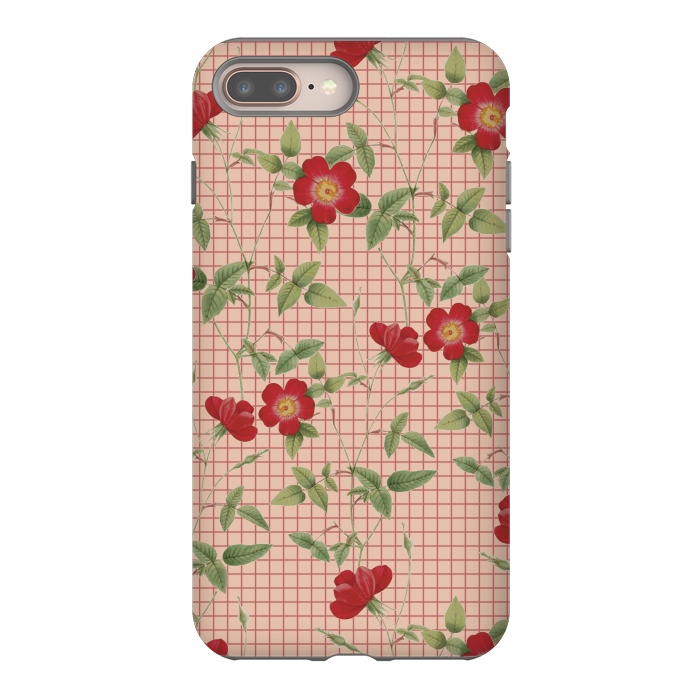 iPhone 7 plus StrongFit Red Roses by Zala Farah