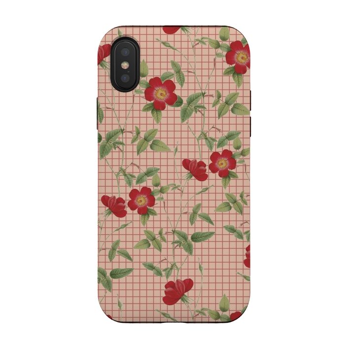 iPhone Xs / X StrongFit Red Roses by Zala Farah