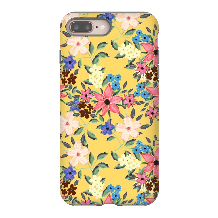 iPhone 7 plus StrongFit Stylish garden floral design by InovArts