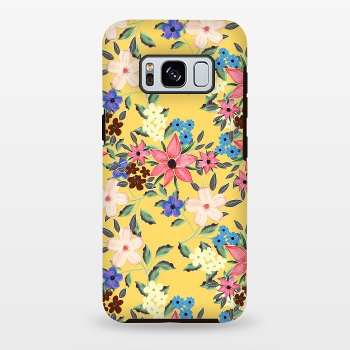 Galaxy S8 plus StrongFit Stylish garden floral design by InovArts