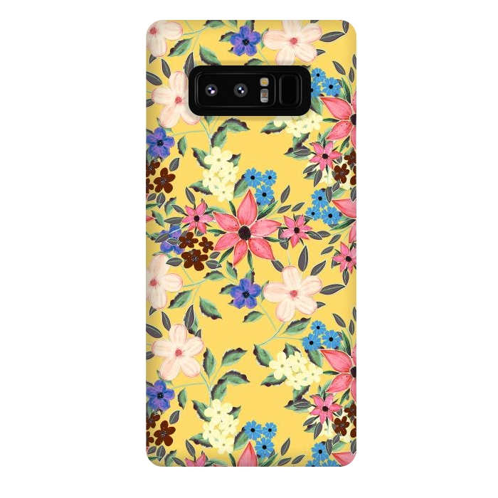 Galaxy Note 8 StrongFit Stylish garden floral design by InovArts