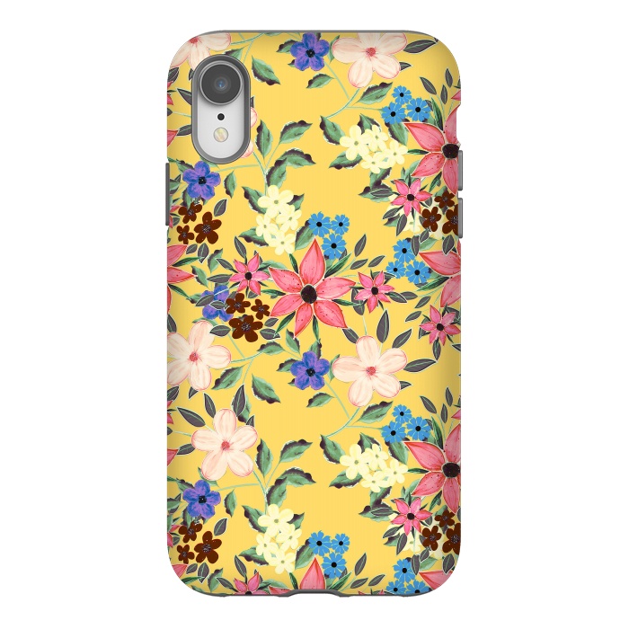 iPhone Xr StrongFit Stylish garden floral design by InovArts