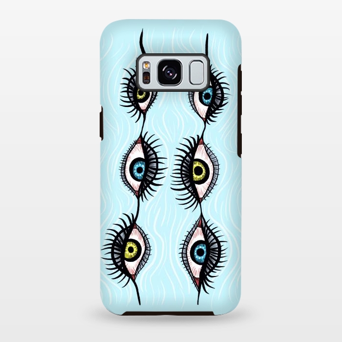 Galaxy S8 plus StrongFit Creepy Weird Eye Garlands Cool Surreal Art by Boriana Giormova
