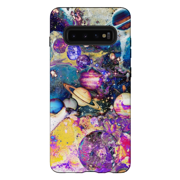 Galaxy S10 plus StrongFit Colorful psychedelic space illustration by Oana 