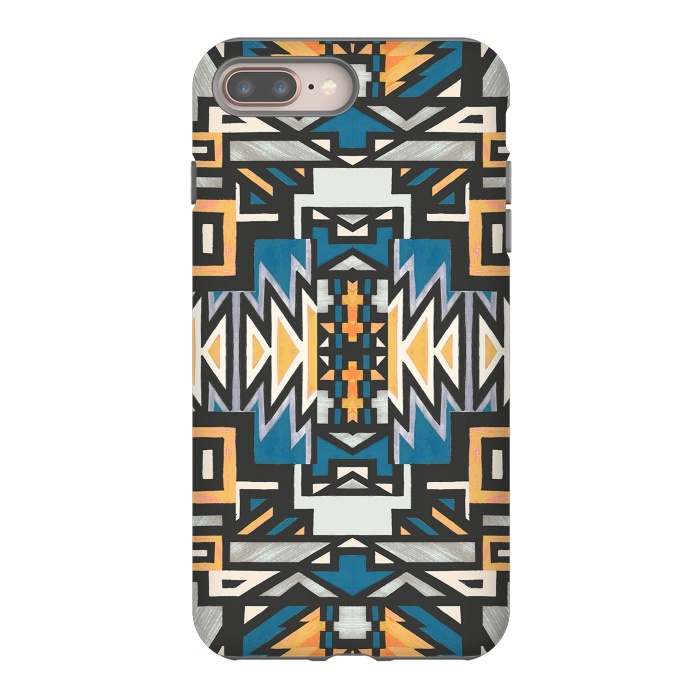 iPhone 7 plus StrongFit Ethnic tribal native geometric pattern by Oana 