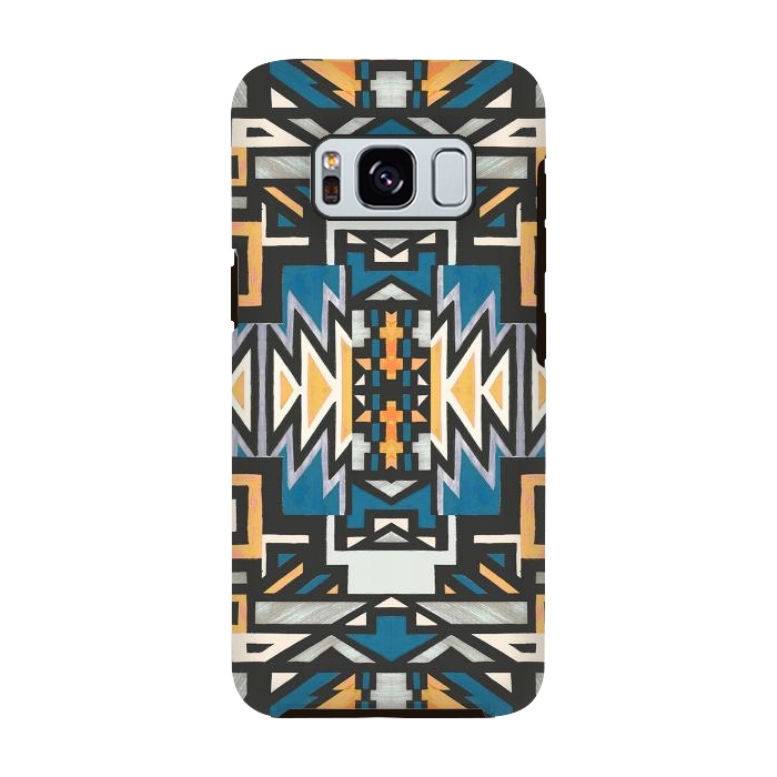 Galaxy S8 StrongFit Ethnic tribal native geometric pattern by Oana 
