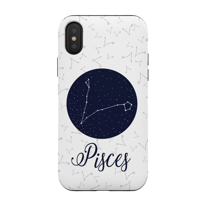 iPhone Xs / X StrongFit Pisces Constellation by Mandy Porto