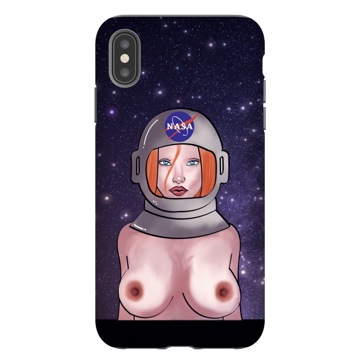 iPhone Xs Max StrongFit Space Girl by Mandy Porto