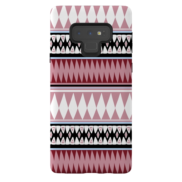 Galaxy Note 9 StrongFit Bohemian Style R&W by Joanna Vog