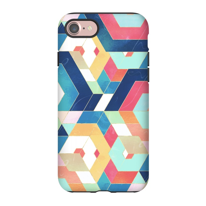 iPhone 7 StrongFit Modern geometric abstract pattern by InovArts