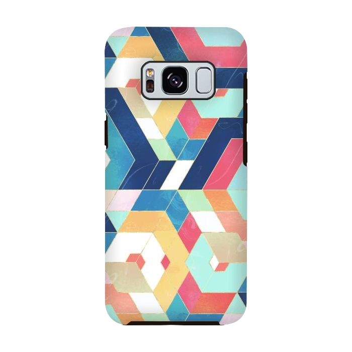 Galaxy S8 StrongFit Modern geometric abstract pattern by InovArts