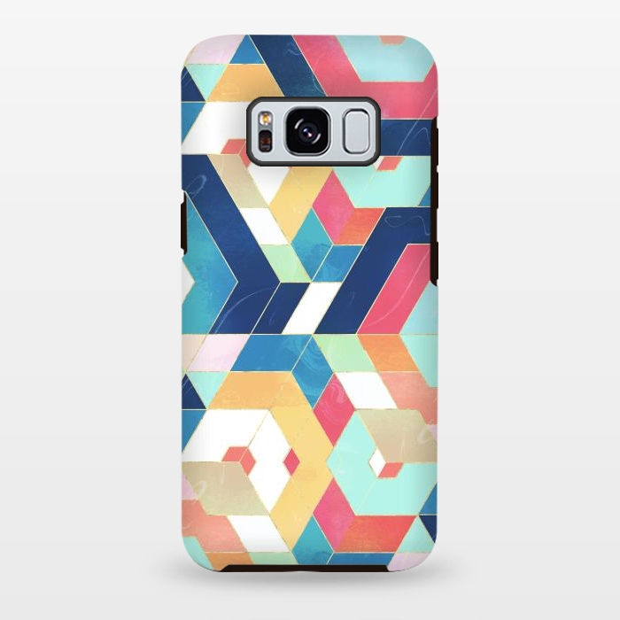 Galaxy S8 plus StrongFit Modern geometric abstract pattern by InovArts