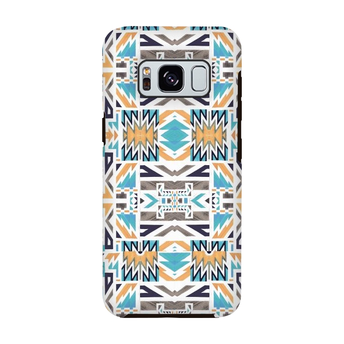 Galaxy S8 StrongFit Colorful geo tribal pattern by Oana 