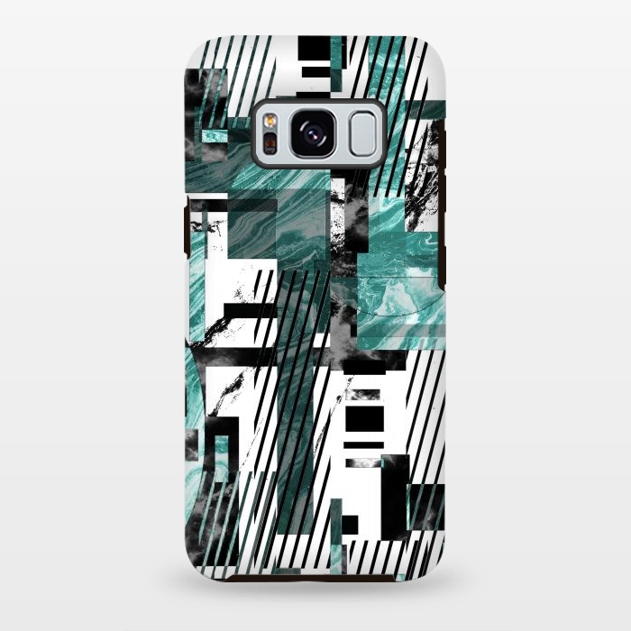Galaxy S8 plus StrongFit Abstract geometric marble tiles composition by Oana 